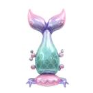 Balão metalizado 4D Giant Mermaid Tail Em pé 1 unidade