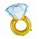 Balão Metalizado Aliança com Diamante - 25 Polegadas Balão Metalizado Aliança com Diamante - 25 Polegadas