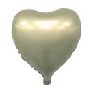 Balão Metalizado Coração Dourado Fosco - 10 Polegadas