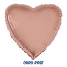 Balão Metalizado Coração Ouro Rosé 20” (50cm)