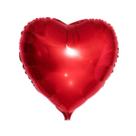 Balão Metalizado Coração Vermelho Decoração Namorados 45cm