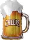 Balao metalizado decorado caneca beer 58x73cm