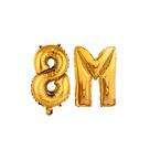 Balão Metalizado Dourado Comemoração 8M Instagram TikTok