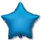 Balão Metalizado Estrela Cromado Azul 20” (50cm)