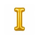 Balão Metalizado Letra I 16 Polegadas Dourado Brilhante