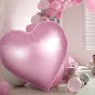 Balão Metalizado MiniInflat Large Heart 150 cm Festa de casamento rosa