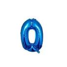 Balão Metalizado Número Azul de 40cm (16 polegadas) - Azul Balão Metalizado Número Azul de 40cm (16 polegadas) - Azul