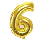 Balão Metalizado Número Dourado de 40cm (16 Polegadas) Dourado Balão Metalizado Número Dourado de 40cm (16 Polegadas) Dourado