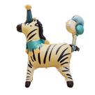 Balão Metalizado Zebra Clown Stand-Up Cartoon Animal Ball 77x95cm