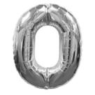 Balao Metalizados Pratica 40cm Prata N0