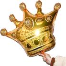 Balão MYUBWTF Crown Gold Foil de 40 polegadas para festa x6
