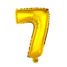Balão Numero 7 Metalizado Dourado Metalizado P/Decorar Festa