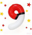 Balão Número 9 Vermelho e Branco Aijoso 40 Polegadas Balão Número 9 Vermelho e Branco Aijoso 40 Polegadas