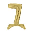 Balão Número Gigante Dourado Com Base Para Chão 75 Cm Balão Número Gigante Dourado Com Base Para Chão 75 Cm