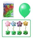 Balão Pera Bexiga Verde Limão Liso 6.5" Com 50 unidades