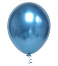 Balao platino redondo 05 azul c/25un.