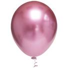 BALÃO PLATINO REDONDO - ROSA - PIC PIC Nº 16 - Pacote com 12 unidades
