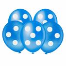 Balão Redondo 8 Polegadas Bolinha Azul Escuro e Branco 20 Unidades Piffer Festas - Inspire sua Festa Loja