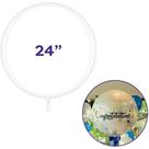 Balão Redondo Bubble Balloon Cristal 24 POL Pacote com 10