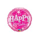 Balão Redondo Happy Birthday 45cm Festa Aniversario Decoração