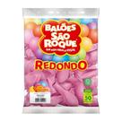 Balão São Roque Liso Nº 9 Redonda C/50 Rosa Baby