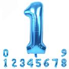 Balão TONIFUL 40 cm azul número 1 Foil Mylar para festa de aniversário Balão TONIFUL 40 cm azul número 1 Foil Mylar para festa de aniversário