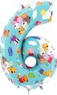 Balão Toyland Peppa Pig, George & Friends Número 1-6 66cm