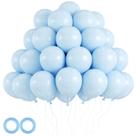 Balão Voircoloria Baby Blue 12 polegadas, azul claro, 105 unidades