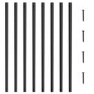 Balaústres metálicos de escada VEVOR 29,5 cm x 2,54 cm, alumínio, pacote 51
