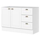 Balcão 03 Gavetas 02 Portas 120 cm Americana Branco HP Balcão 03 Gavetas 02 Portas 120 cm Americana Branco HP