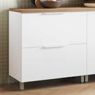 Balcão 1 Porta 1 Gaveta Marquesa 80Cm 100% Mdf