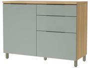 Balcão 1 Porta 3 Gavetas 120cm 100% MDF Marquesa
