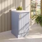 Balcão 1 Porta 40cm com Tampo Marselha Cabecasa Madeiraoriginals Azul Sereno/Branco