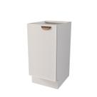 Balcão 1 Porta 40cm sem Tampo Arizona CabeCasa MadeiraOriginals Branco/Cobre