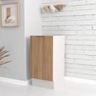 Balcão 1 Porta 40cm sem Tampo com Rodapé Puxador 150mm Ipanema CabeCasa MadeiraOriginals Acácia/Branco Balcão 1 Porta 40cm sem Tampo com Rodapé Puxador 150mm Ipanema CabeCasa MadeiraOriginals Acácia/Branco