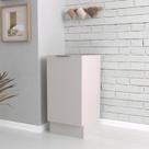 Balcão 1 Porta 40cm sem Tampo com Rodapé Puxador 150mm Ipanema CabeCasa MadeiraOriginals Branco