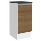 Balcão 100% Mdf 35 Cm 1 Porta Branco Rustic Acordes Madesa Branco/rustic