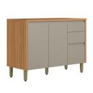 Balcão 2 Portas 120cm 3 Gavetas Allure Linea Brasil