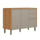 Balcão 2 Portas 120cm 3 Gavetas Allure Linea Brasil