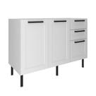Balcão 2 Portas 3 Gavetas sem Tampo Em MDF CZ3300 Tecno Mobile