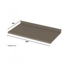 Balcão 2 Portas 80cm com Tampo Connect Duna/Cristal - Móveis Henn