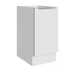 Balcão 40 Cm 1 Porta (sem Tampo) Branco/Branco Veludo Balcão 40 Cm 1 Porta (sem Tampo) Branco/Branco Veludo