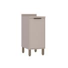 Balcão 40cm 1 Porta Com Tampo Stylo Luciane Móveis Cinammon