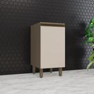 Balcão 40cm 1 Porta (sem Tampo) Connect Henn - Duna/Cristal