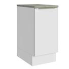 Balcão 40Cm 1PTA Branco/Branco Veludo Lux Madesa Branco Balcão 40Cm 1PTA Branco/Branco Veludo Lux Madesa Branco