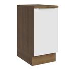 Balcão 40Cm 1PTA Rustic/Branco Veludo Lux Madesa Rustic Balcão 40Cm 1PTA Rustic/Branco Veludo Lux Madesa Rustic