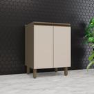 Balcão 60cm 2 Portas (sem Tampo) Connect Henn - Duna/Cristal