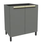 Balcão 80cm 2 Portas Cozinha Flórida