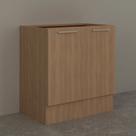 Balcão 80cm com 2 Portas 1 Prateleira e Rodapé Cz