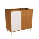 Balcão 92,5cm 1 Porta Canto Cozinha Milão
